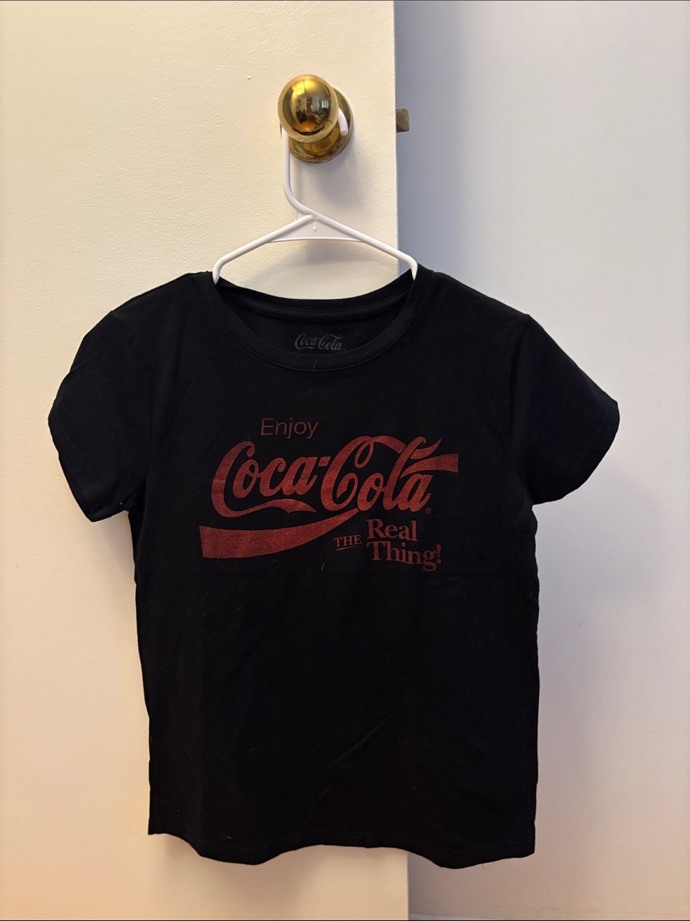 Coca-Cola Black Tee with Deep Red Logo